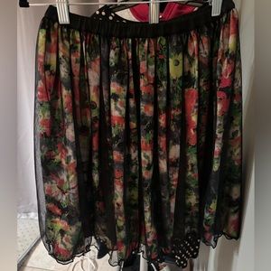 Japanese Women Floral skirt size M